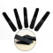 Custom logo hook loop plastic adjustable adhesive strips for shoes bags toy