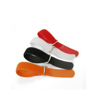 All kinds of color orange cute magic tape hook and loop fastener elastic band