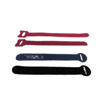 70% Nylon 30% Polyester silver black red hook loop fastener tape