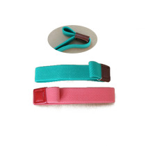 Blue red widely used eco-friendly elastic hook loop book strap