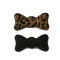Heavy duty customized leopard fashion decorative magic tape hair bow