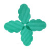 Green clear customized eco-friendly fashion decoration magic tape hair bow