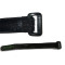 Black eco-friendlyhook loop high strength buckle silicone strap