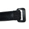 Black functional hook and loop silicone buckle strap