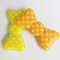 Yellow pink color decorative hair bows for young girls