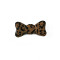 Different shape yellow Leopard magic tape hair bows