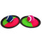 Colorful velcro red green adjustable catch balls
