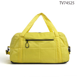Gelbe Reise und Sporttasche aus Nylon im Schlichtem Design