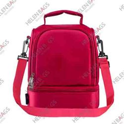 Rote thermalische individuelle große Lunch Kühltasche