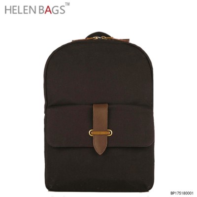 High Quality Handbag Factory Custom Brand Unisex Laptop Bag School Women Backpack Travel 2017 Waxed Canvas Backpacks