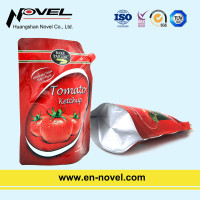 Plastic Stand Up Pouch with Spout for Ketchup/Tomato Sauce Packaging