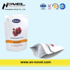 Plastic Shower Gel Bag Stand Up Pouch with Spout for Body Wash Packaging
