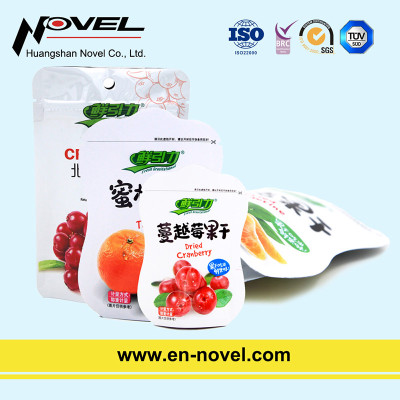 Plastic Stand Up Pouch with Zipper for Dried Fruit/Vegetable Packaging