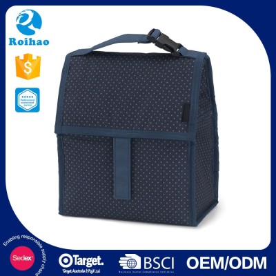 On Promotion Durable Custom Design Custom Shape Printed Pretty Collapsible Lunch Bag