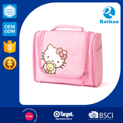 On Promotion Good Quality Hello Kitty Custom Printed Toiletry Bag
