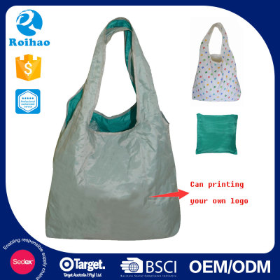 Roihao Hot sale 190T reuseable wholesale cheap fabric shopping bag