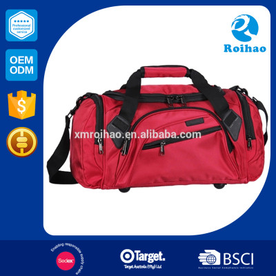 Small Order Accept Discount Quality Guaranteed Red And Black Gym Bag