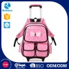 Full Color 2015 Latest Funny Teenagers School Bag With Wheels Girls