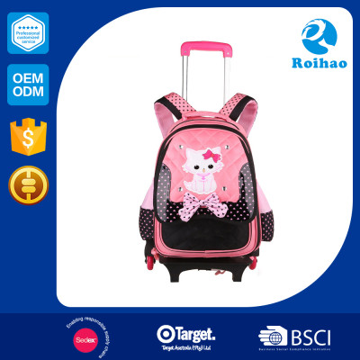 Wholesale Luxurious Luxury Quality Wheeled School Bag For Girls