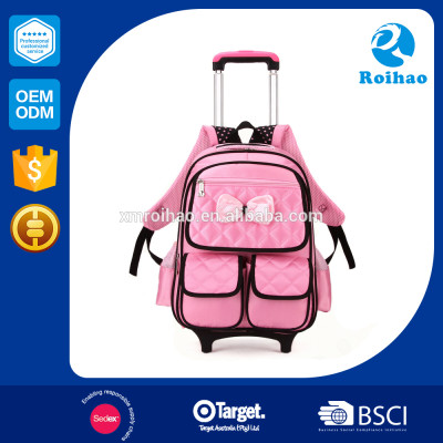 2015 Hot Sales Simple Design Kids Trolley School Bag