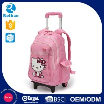 Pink New Arrival Kids Cheap Trolley School Bags