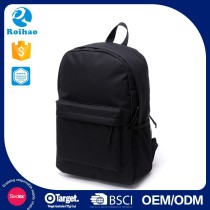 2015 Hot Sell Lightweight Black Canvas Backpack