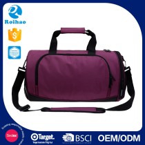 Roihao BSCI audit round canvas duffle bag, hot sale unisex weekend bag for trip