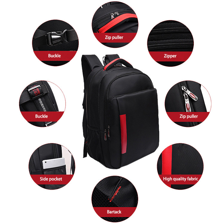 2017 hot sale nylon customized business waterproof laptop backpack
