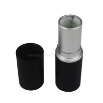 Matt black lipstick tube lipstick container clear top cap for cosmetics