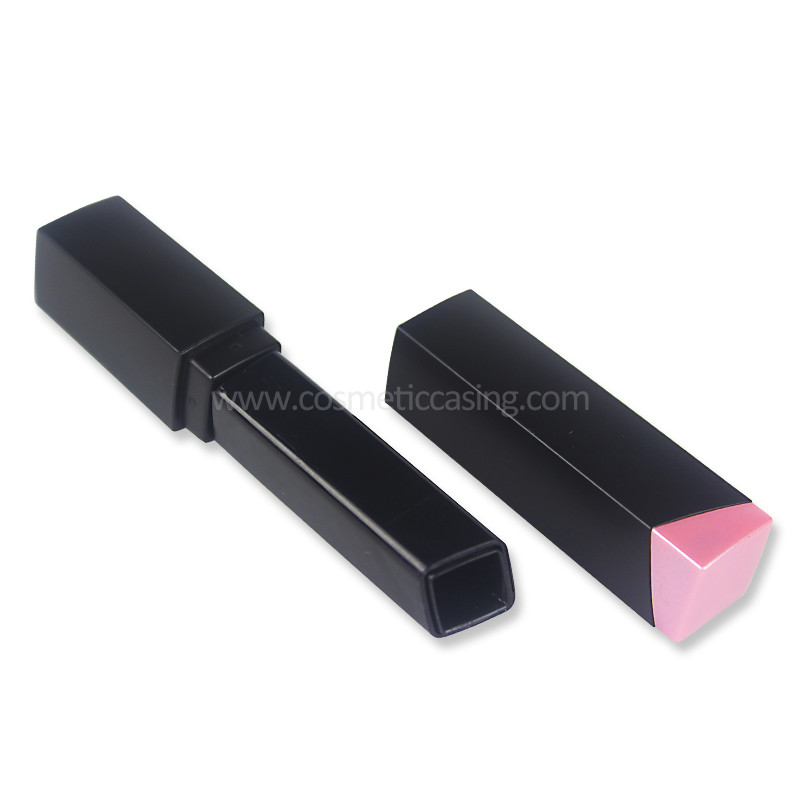 lipstick container, lipstick tube, matt black