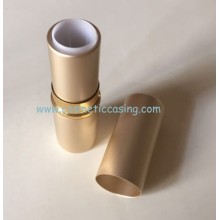 Golden luxury aluminium lipstick tube cosmetic type lipstick container