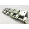 Stainless steel conveyor chains with attachment