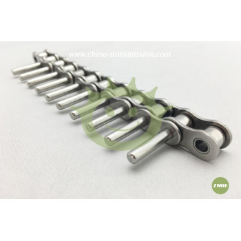 Stainless steel conveyor chain with extend pins