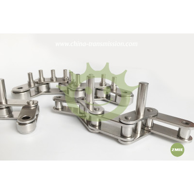 Stainless steel conveyors chain with extend pin