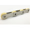 Stainless steel hollow pin chain with plastic roller