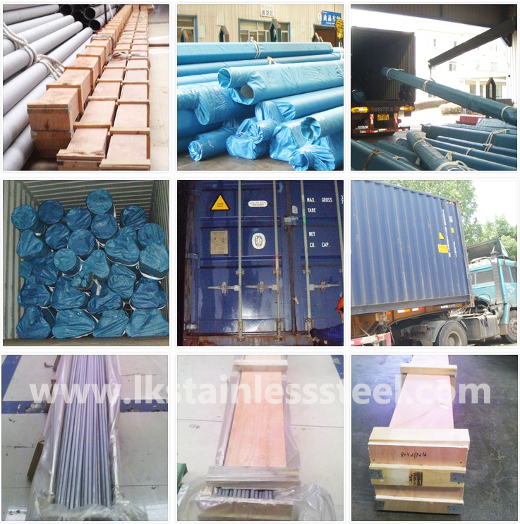 LK Stainless Steel factory pipe for packing and shipping
