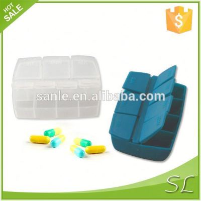 Small plastic pill containers