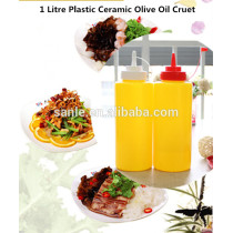 1 Litre Plastic Ceramic Olive Oil Cruet