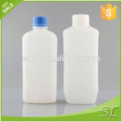 1L Plastic PE square distributor bottle with tamper evident cap