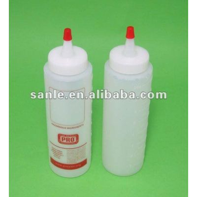 Cylinder squeeze bottles with long tip cap