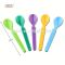 Hot colorful food grade pp plastic foldable spoon