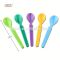 Hot colorful food grade pp plastic long handle spoon