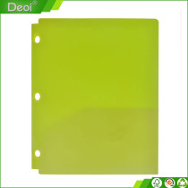 Colorful PP plastic file folder & Polypropylene personalized with punch hole PP file folder made in shanghai