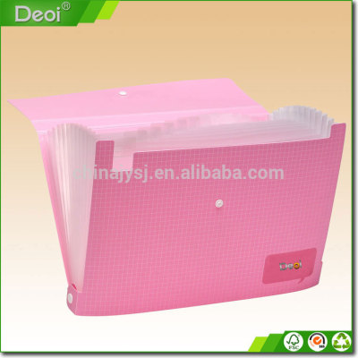 New a4 clear expanding file folder document holder for girls