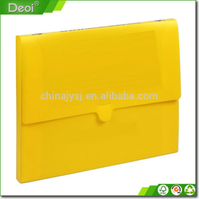 New design high quality PP PVC hard plastic file folder plastic expandable file folder