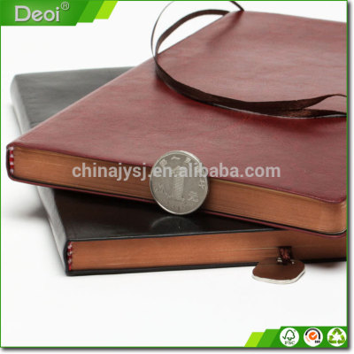 Customied loose leaf leather agenda journal diary notebook