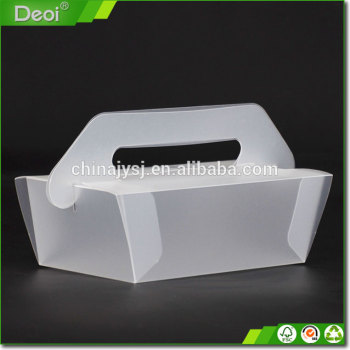 Packaging Cookie Pvc Plastic Box With Handle