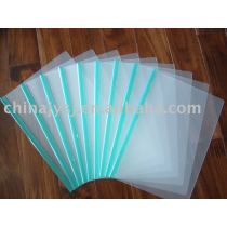 paper file (document holder) with transparent colored
