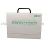 Model JY-1054 PP document locking file box expanding case box with logo printing (office folders) for business office use