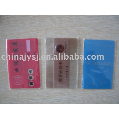 clear PVC card with UV printing (membership card)